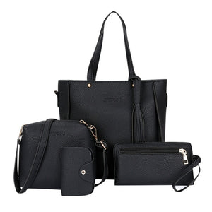 ISHOWTIENDA 4pcs Woman Bag Set Purse and Handbag | Josies Woman Shop