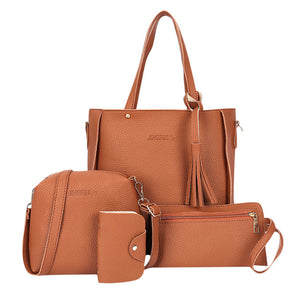 ISHOWTIENDA 4pcs Woman Bag Set Purse and Handbag | Josies Woman Shop