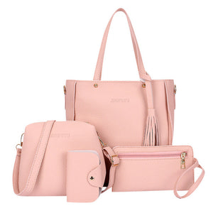 ISHOWTIENDA 4pcs Woman Bag Set Purse and Handbag | Josies Woman Shop