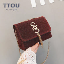 Fashion Glitter Women Handbag Luxury Sparkling Party Evening Envelope Clutch Bag Lady Tote Shoulder Crossbody Design Chain Bags