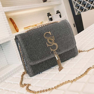 Fashion Glitter Women Handbag Luxury Sparkling Party Evening Envelope Clutch Bag Lady Tote Shoulder Crossbody Design Chain Bags