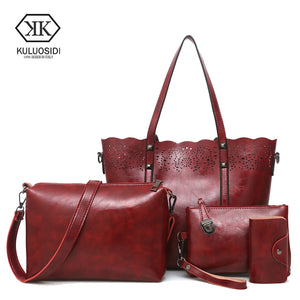 KULUOSIDI Brand Luxury 4pcs Purse And Handbag Composite Set | Josies Woman Shop