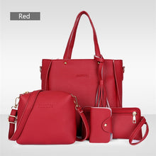 4PCS Handbag Set Women PU Leather Shoulder Bag for women | Josie Woman Shop